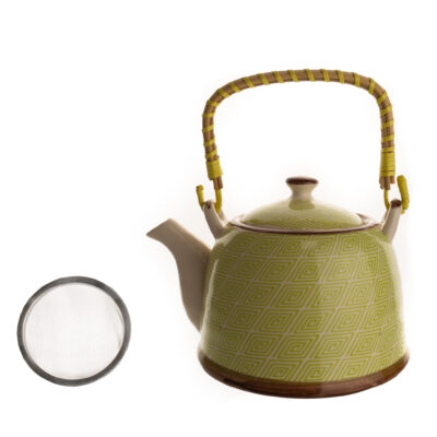 Tetera Campestre Grande Boho Amarilla